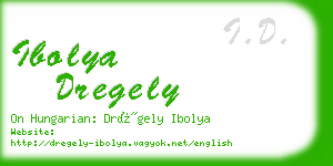 ibolya dregely business card
